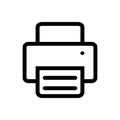 Printer fax icon vector business office automation for your web site design, logo, app, UI. Vector illustration Royalty Free Stock Photo