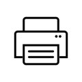 Printer Fax Web Icon Vector Design Royalty Free Stock Photo