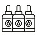 Printer fill ink bottles icon outline vector. Digital print Royalty Free Stock Photo