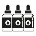 Printer fill ink bottles icon simple vector. Digital print Royalty Free Stock Photo