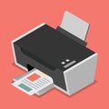 Printer flat style isometric