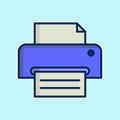 Printer icon vector on trendy design Royalty Free Stock Photo