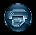 Printer icon dark blue