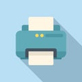 Printer icon flat vector. Ui interface Royalty Free Stock Photo