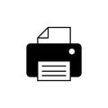 Printer icon isolated on white background. print icon. Fax vector icon Royalty Free Stock Photo