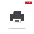 Printer icon , office printer icon isolated on white background.