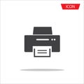 Printer icon , office printer icon isolated on white background. Royalty Free Stock Photo
