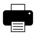 Printer icon pictogram. Vector illustration.