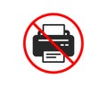 Printer icon. Printout device sign. Vector