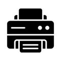 Printer icon representing printed communication and document processing