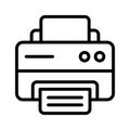 Printer icon representing printed communication and document processing