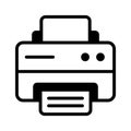 Printer icon representing printed communication and document processing