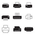 Printer icon set