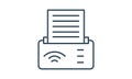 Printer icon simple style vector illustration. Royalty Free Stock Photo