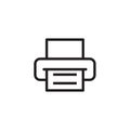 Printer icon Vector illustration, EPS10. Royalty Free Stock Photo