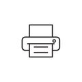 Printer icon Vector illustration, EPS10 Royalty Free Stock Photo