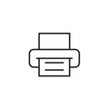 Printer icon Vector illustration, EPS10 Royalty Free Stock Photo