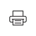 Printer icon Vector illustration, EPS10. Royalty Free Stock Photo