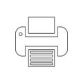 Printer Icon Vector. Office equipment illustration symbol. Fax logo. Royalty Free Stock Photo