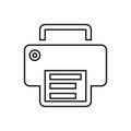 Printer Icon Vector. Office equipment illustration symbol. Fax logo. Royalty Free Stock Photo