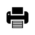 Printer Icon Vector. Office equipment illustration symbol. Fax logo. Royalty Free Stock Photo