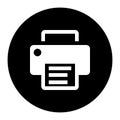 Printer Icon Vector. Office equipment illustration symbol. Fax logo. Royalty Free Stock Photo