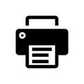 Printer Icon Vector. Office equipment illustration symbol. Fax logo. Royalty Free Stock Photo