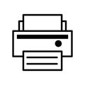 Printer icon vector on trendy design Royalty Free Stock Photo
