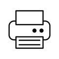 Printer icon vector on trendy design Royalty Free Stock Photo