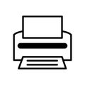 Printer icon vector on trendy design Royalty Free Stock Photo