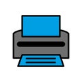 Printer icon vector on trendy design Royalty Free Stock Photo