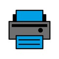 Printer icon vector on trendy design Royalty Free Stock Photo