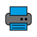 Printer icon vector on trendy design Royalty Free Stock Photo