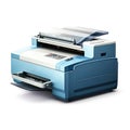 Printer isolated on white created with Generative AI. Electronic device. Royalty Free Stock Photo