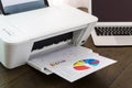 Printer and Laptop Royalty Free Stock Photo