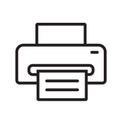 Printer line icon