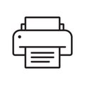 Printer line icon