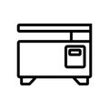 Printer machine icon vector outline illustration