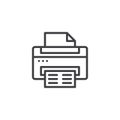 Printer outline icon