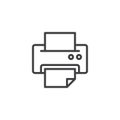 Printer outline icon