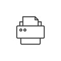 Printer outline icon