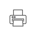 Printer outline icon