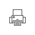 Printer outline icon