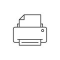 Printer outline icon