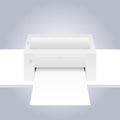 Printer with paper Royalty Free Stock Photo