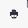 Printer, premium quality flat icon Royalty Free Stock Photo