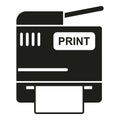 Printer print icon simple vector. Digital machine Royalty Free Stock Photo