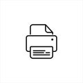 Printer, printing machine, digital printer icon vector image. Can also be used for printing, office equipment and Royalty Free Stock Photo