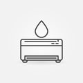 Printer Refill vector concept icon in thin line style