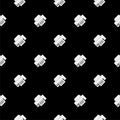 Printer seamless pattern isolated on black background Royalty Free Stock Photo